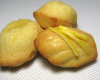 Madeleines au citron sans gluten