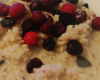 Riz au lait et fruits rouges