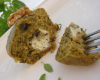 Moelleux au pesto de noix et son cœur de chèvre fondant