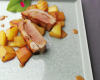 Foie de porc déglacé au Cognac et écrasé de pommes de terre