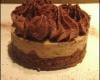 Entremets croustillant chocolat-bananes