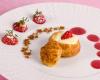 Chou aux fraises, cremeux vanille poivre