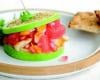 Burger de pomme verte, pamplemousse de Floride, haddock et grenade