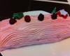 Bûche de Noël aux framboises