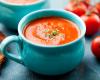 Soupe de tomates aux tomates pelées