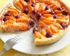 Tarte aux abricots et aux framboises