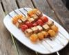 Brochettes tomates cerise & tofu