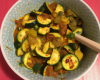 Courgettes au curry