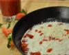 Minestrone de fraises et écume de coco