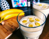 Smoothie, banane et tonka