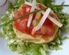 Tartare de tomate sur sablé