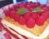 Crème à la framboise - mille feuille