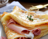 Crêpes au jambon et chèvre