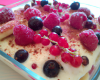 Tiramisu aux fruits rouges frais et fromage blanc