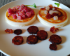 Blinis Saint Jacques et chorizo