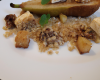 Crumble poires et foie gras