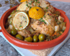 Tajine de volaille au citron confit, boulgour