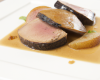 Foie gras de canard, réduction à la poire