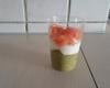 Verrine avocat-saumon-boursin