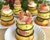 Mini cakes courgettes, jambon et chèvre