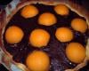 Tarte aux pêches et au chocolat