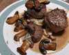 Filet mignon de biche aux champignons