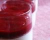 Panna cotta vanillée au coulis de framboise