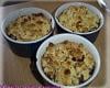 Crumble chocolat abricots