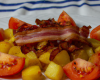 Pomme de terre au bacon et tomates