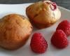 Muffins à la framboise et chocolat blanc