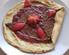 Galette au Nutella et à la confiture de fraise