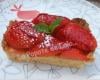 Tarte aux fraises façon amandine légère...