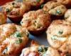 Muffins aux lardons et petits pois