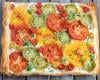 Tarte multicolore aux tomates