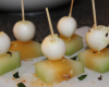 Brochettes de melon et sa suite