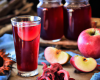 Compote de pomme à l'hibiscus/bissap