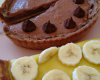 Tarte à la mousse au chocolat et à la banane