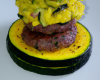 Hamburger de polenta aux courgettes