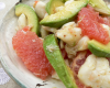 Salade crabe, pamplemousse rose et avocat