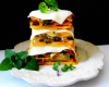 Lasagnettes ouvertes en millefeuille de Sandre, conjugaison de légumes nouveaux, infusion à la verveine