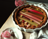 Tarte à la rhubarbe généreusement sucrée