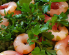 Crevettes d'eau douce aux fines herbes