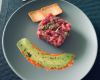 Tartare de thon rouge de la Méditerranée à la crème d'avocat