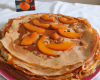 Gâteau de crêpes aux pêches