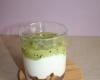 Verrine kiwi fromage blanc speculoos