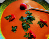 Velouté de tomates à la crème et épicée