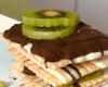 Millefeuille au chocolat et au kiwi