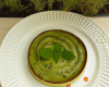 Flan de courgettes à la menthe et au coulis sucré