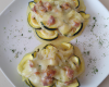 Courgettes à la carbonnara