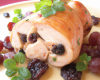 Poulet farci aux raisins frais